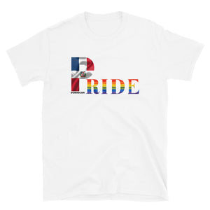 LGBTQIA PRIDE Unisex T-shirt with Dominican Flag