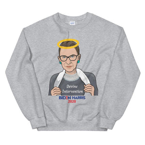 RBG Devine Intervention Election 2020 Crewneck Sweatshirt - SensibleTees