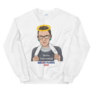 RBG Devine Intervention Election 2020 Crewneck Sweatshirt - SensibleTees